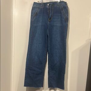 Classic Blue Wide Leg Jeans